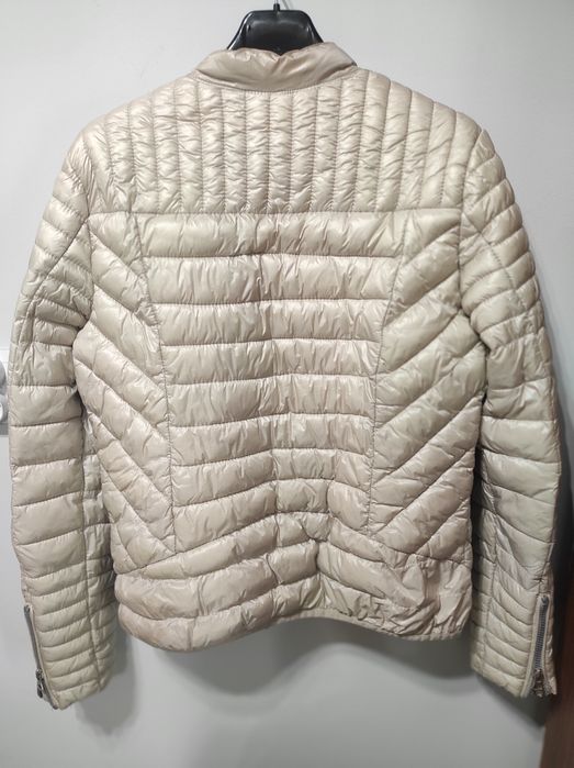 Kurtka pikowana wiosna beż złota S 36