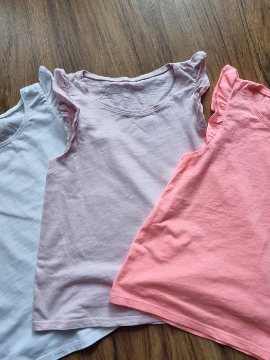 Zestaw T-shirt  koszulek bluzek 134/140 h&m 6 szt