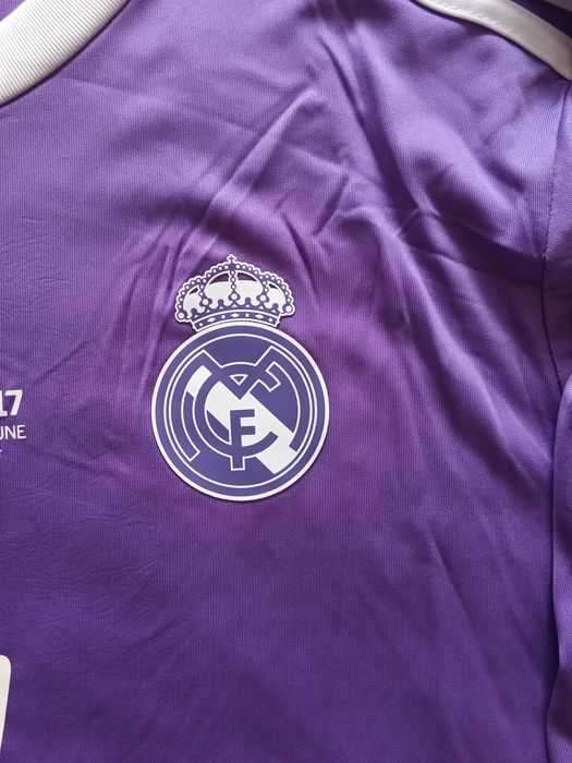 Camisola Retro do Real Madrid alternativa de manga comprida da final da liga dos campeões da época 16/17