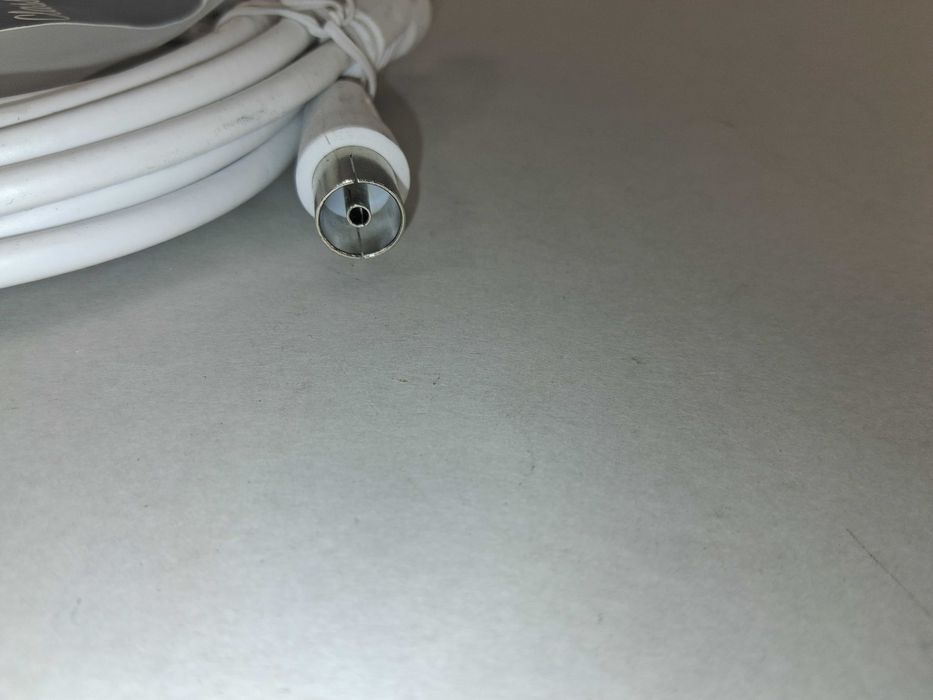 N055 HAMA Klasyczny Kabel Antenowy Koncentryczny TV SAT 3M Biały