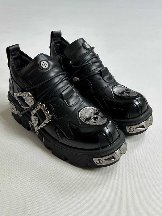 New Rock tank reactor boots black черевики чорні ботинки черные — zdjęcie 4