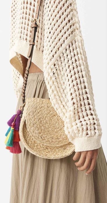 Женская сумка соломенная Parfois