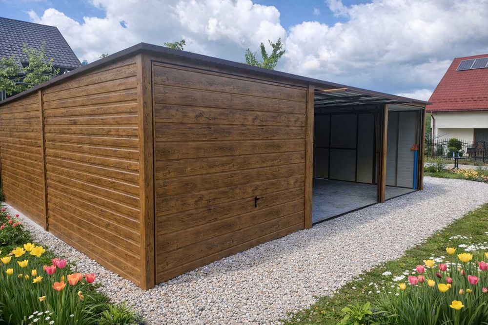 Garaż blaszany garaż blaszak garaże 9x6 6x6 7x5  premium profil okazja rus-stal