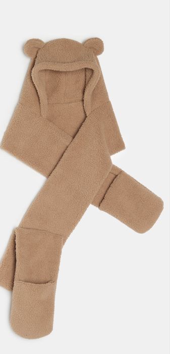 Капюшон із шарфом та рукавичками 3 в 1