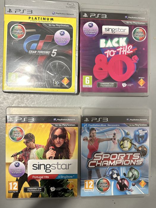 Consola PS3 320gb + 4 jogos + singstar microphone receiver