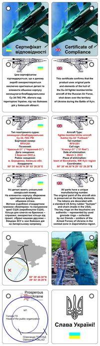 Сувеніри від ЗСУ. Уламки збитого літака СУ-34.