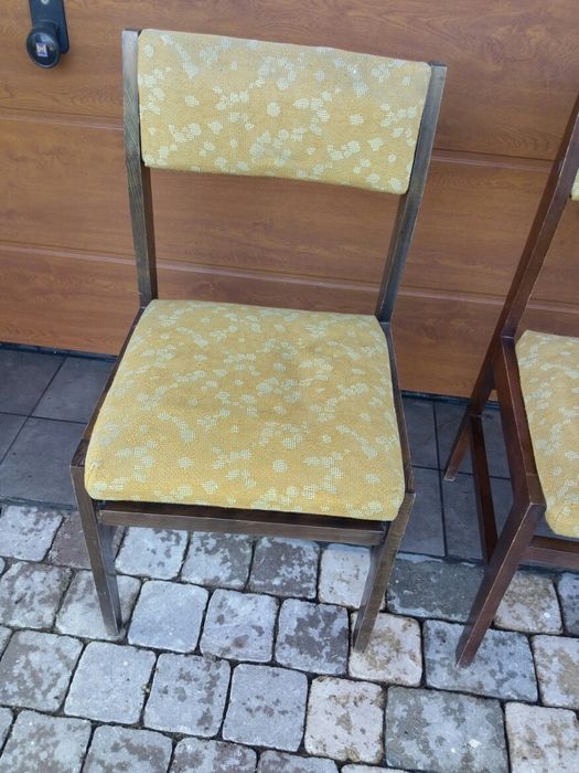 Krzesełko krzesło drewniane prl vintage