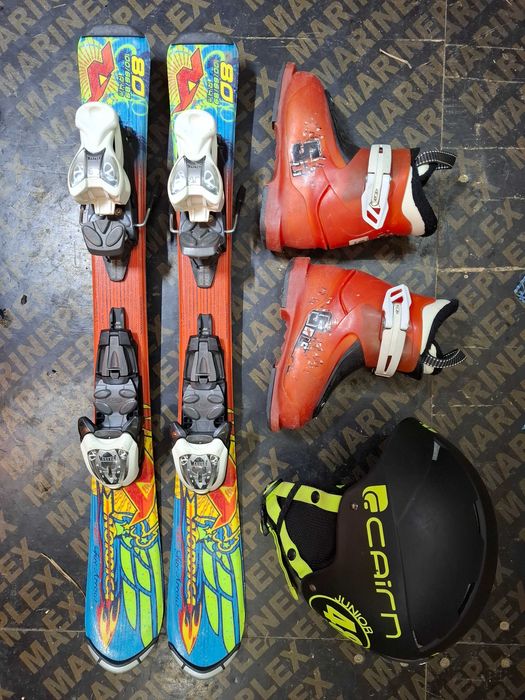 narty Nordica TEAM Fire Arrow 80cm buty Salomon 17-19,5cm