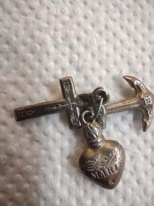 Srebro antyk Wiara Nadzieja i Miłość