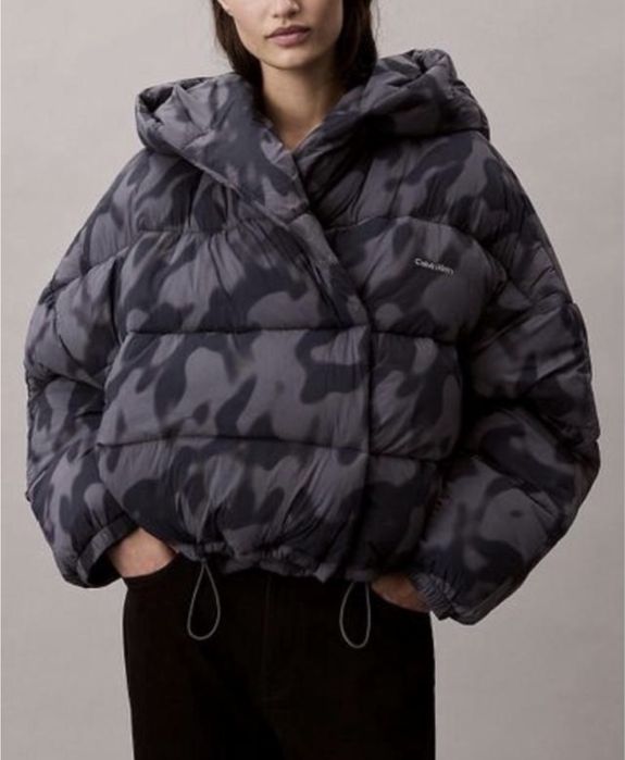 жіночий пуховік  Calvin Klein Print Wrap Puffer