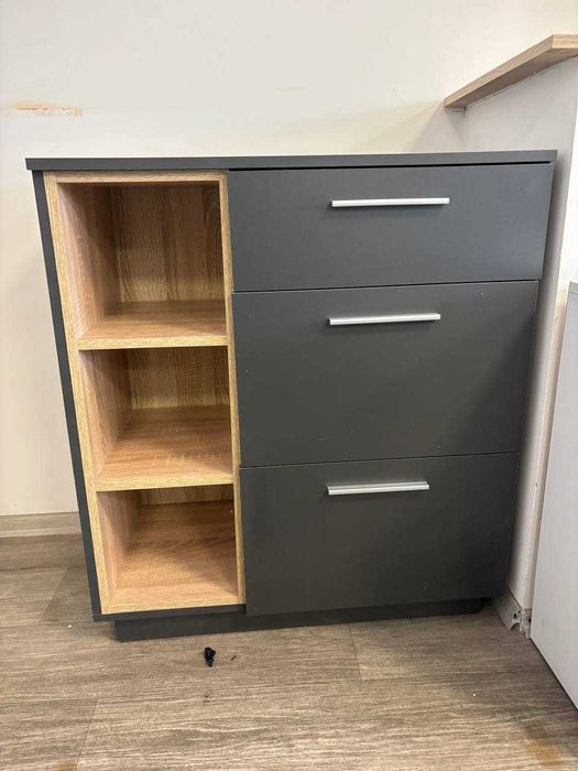 Komoda Kredens z 3 szufladami i półkami