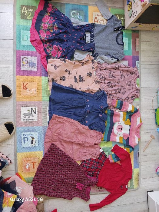 Paka ubranek dla dziewczynki 86/98