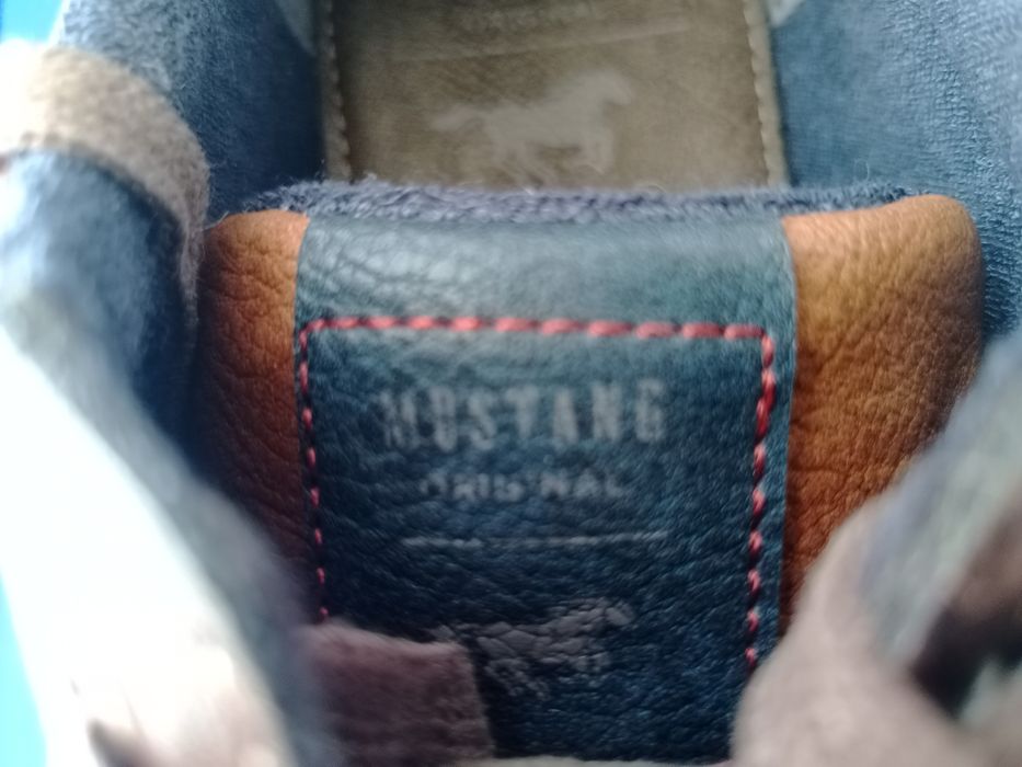 Sneakersy, buty MUSTANG brązowe 44