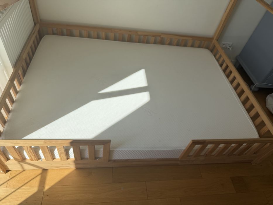 Łóżko domek Luletto Housebed Duo dla rodzeństwa 140x200 plus materac