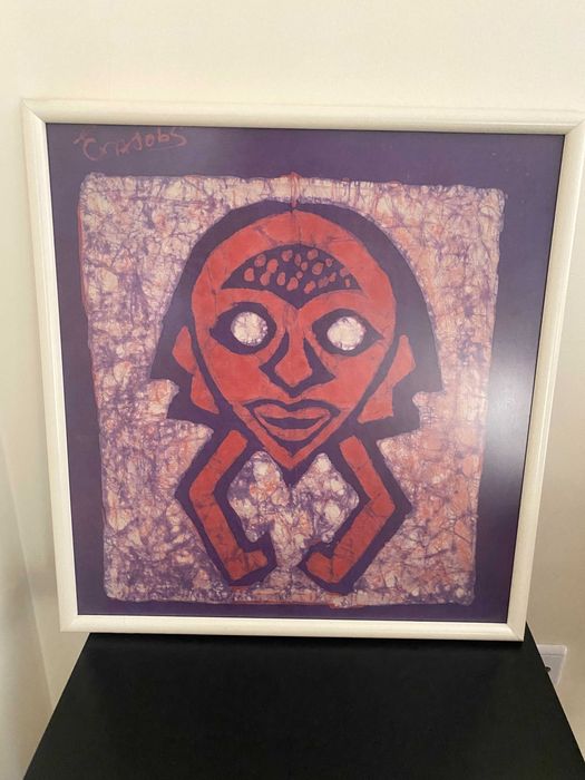 Tela batik africano 'Máscara'