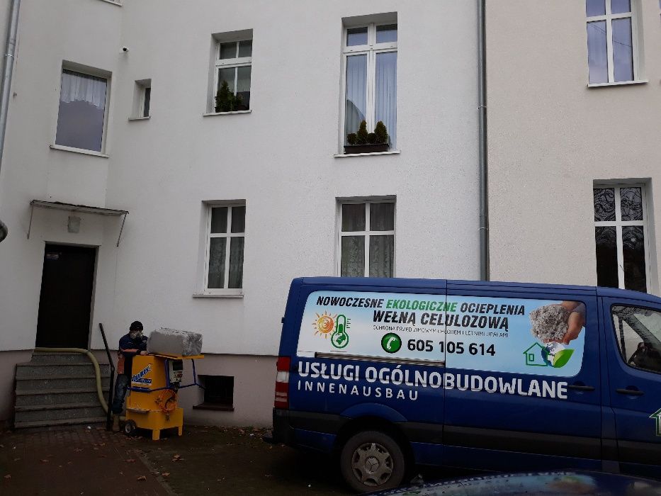 Docieplenie Poddasza CELULOZA Metodą wdmuchiwania STROPODACH IZOLACJA