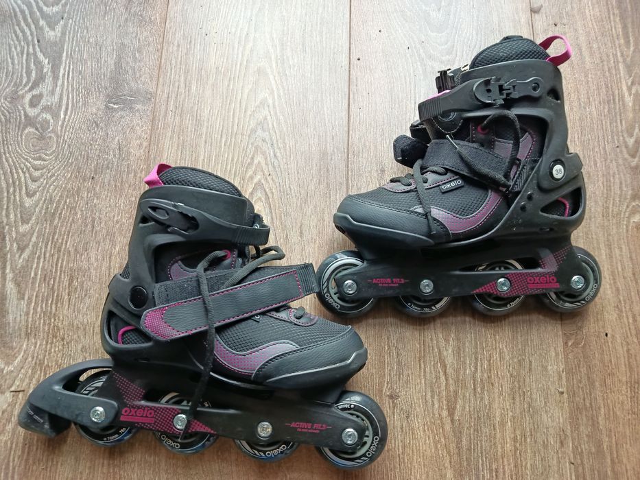 Nowe Rolki Oxelo Active Fit.3 r. 38 + pokrowiec