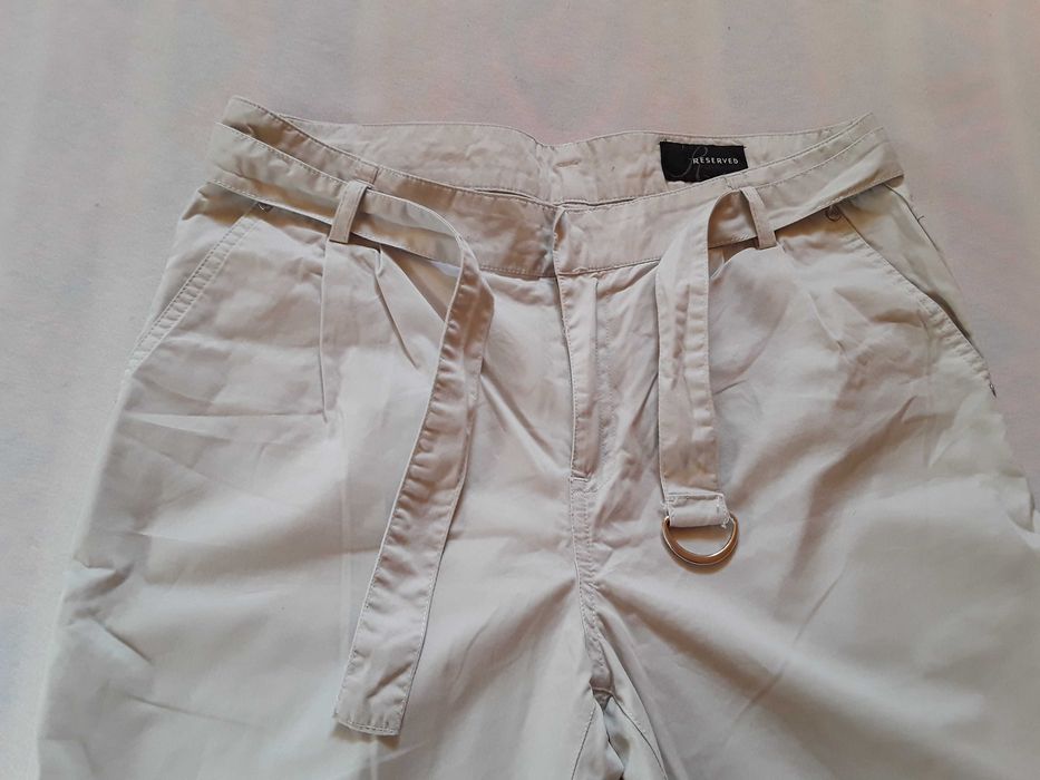 Spodnie chino Reserved 36/38 idealne popielate
