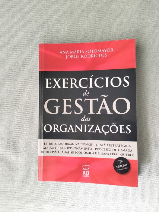 Livro exercícios de gestão das organizações 3 edição Rei dos Livros