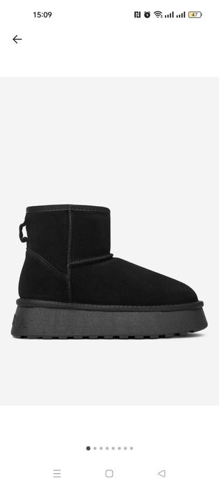 Уггі Badura чорні,  стопа 26-26,5