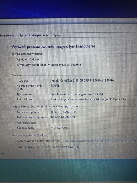 Laptop  hp pavilion 17