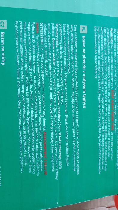 Basenik domowy na pilki