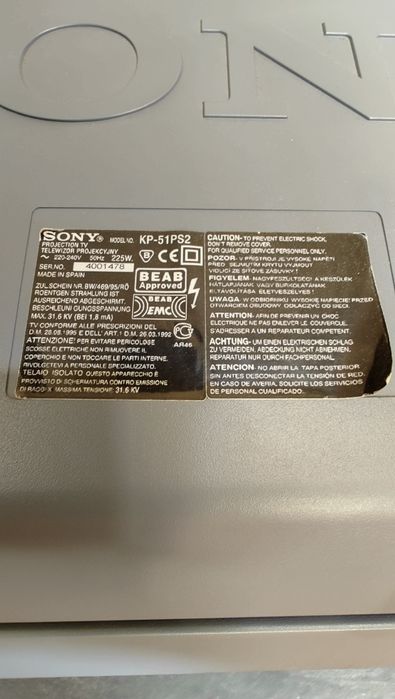TV Sony KP-51PS2 - 51 polegadas