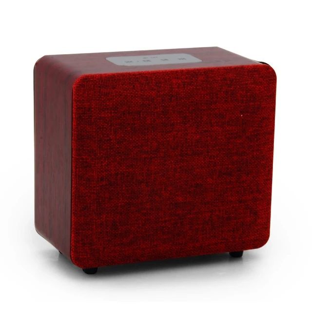 Coluna Som Bluetooth Portátil de Madeira