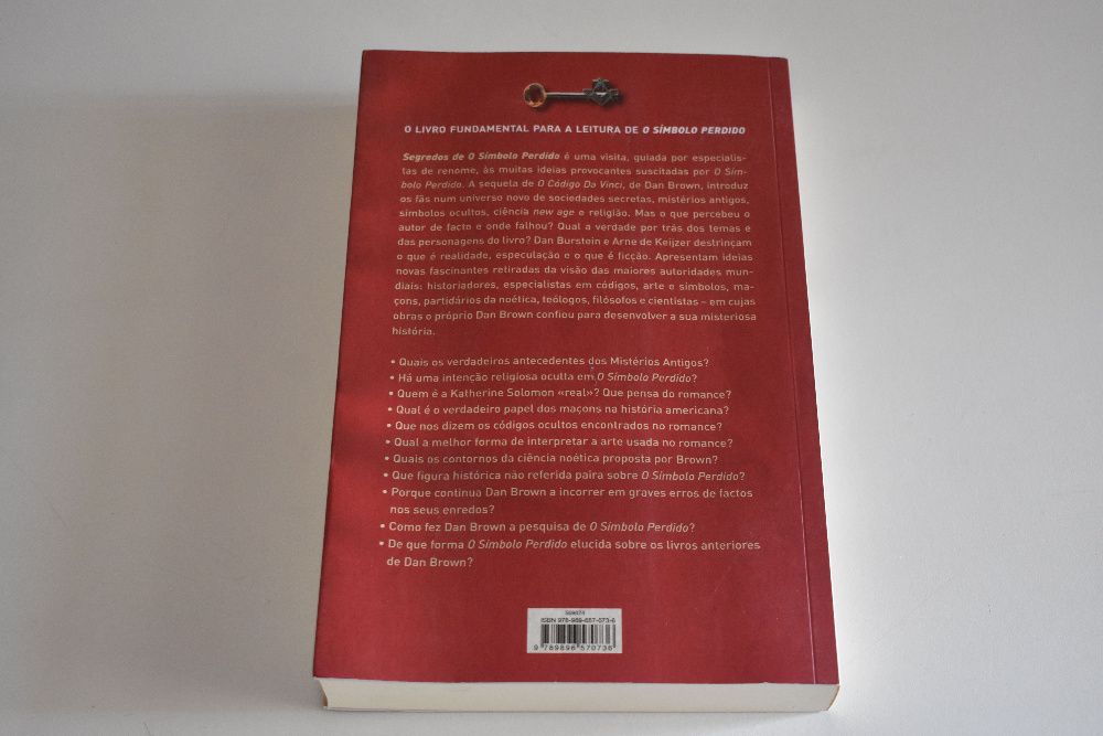 Vendo livro Segredos de O Símbolo Perdido de Burstein e De Keijzer