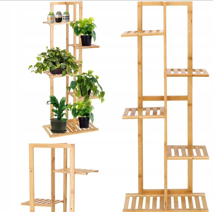 Duży stojak kwietnik bambusowy cena za  2szt kpl Kraków