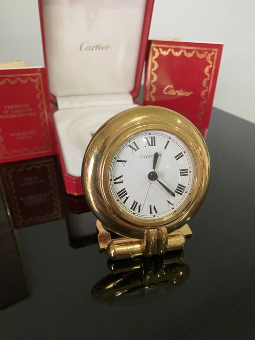 Despertador CARTIER 'Coliseu' Dourado
