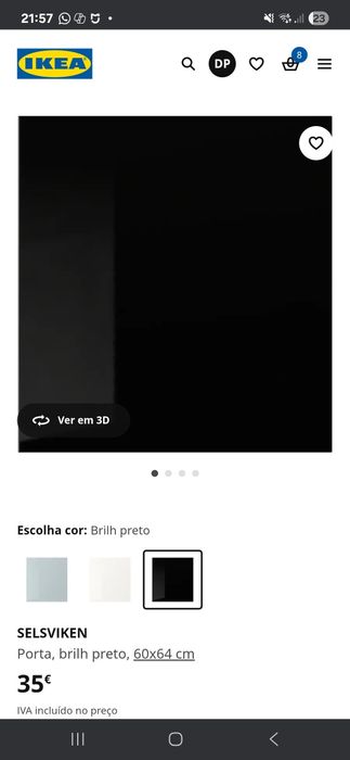 Vendo porta modulo ikea 128x60