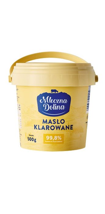 Масло топлене 99.8%, вершкове, Mleczna Dolina, Польща, 500гр
