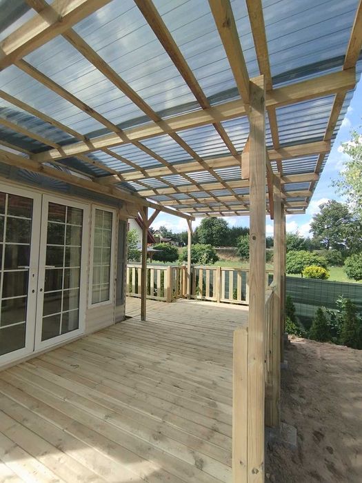 Zlecenia na montaż, modułowe tarasy pod domki Holenderskie, Kempingi