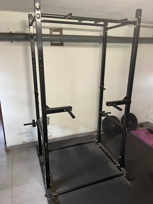 Power rack Dav-ski klatka treningowa + poręcze do pompek + uchwyty na obciążenia