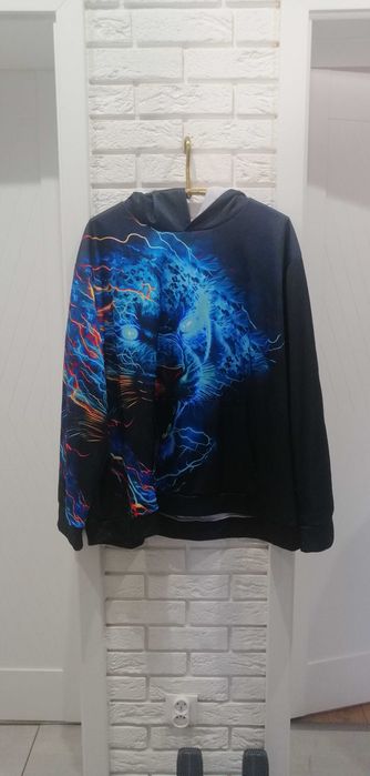 Bluza z kapturem z printem r 5XL