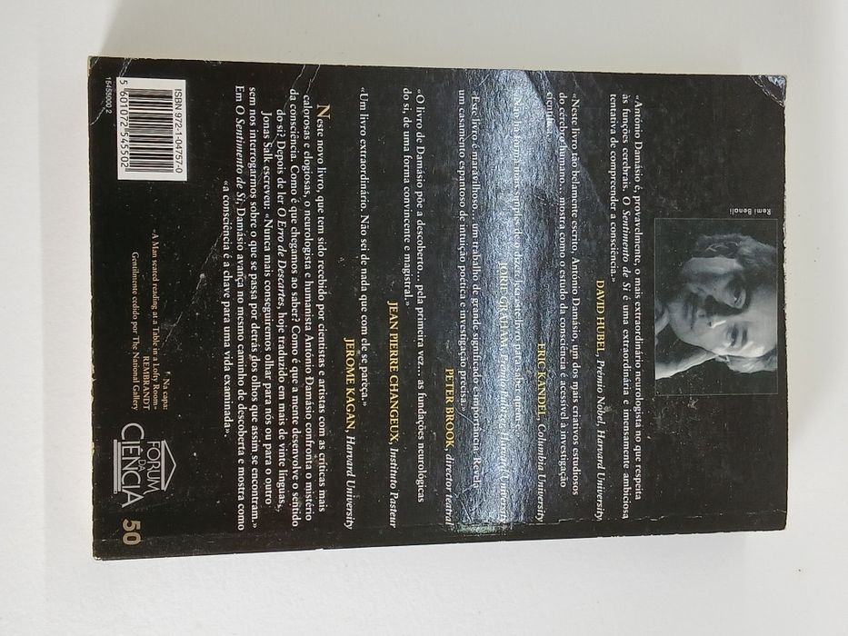 Livro O SENTIMENTO DE SI de António Damásio
