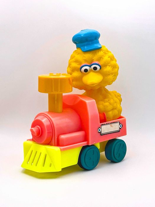 Sesame Street Big Bird Locomotiva de Corda 1994 Tyco Preschool