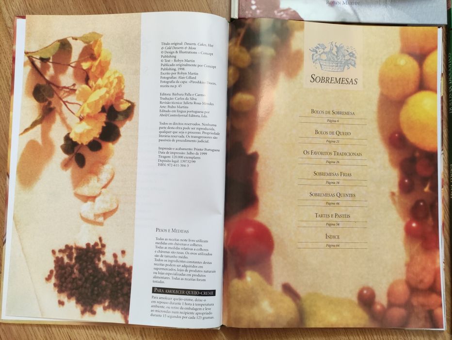 Conjunto de 9 Livros de receitas Boa Mesa