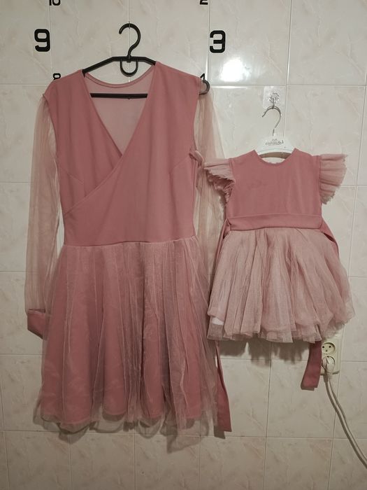 Family look плаття мама + донька святкові (92 / M-L)