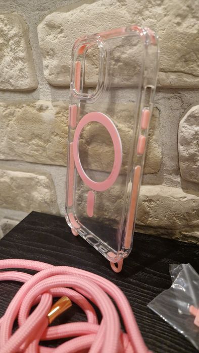 Etui Strap do Iphone 15 Różowy