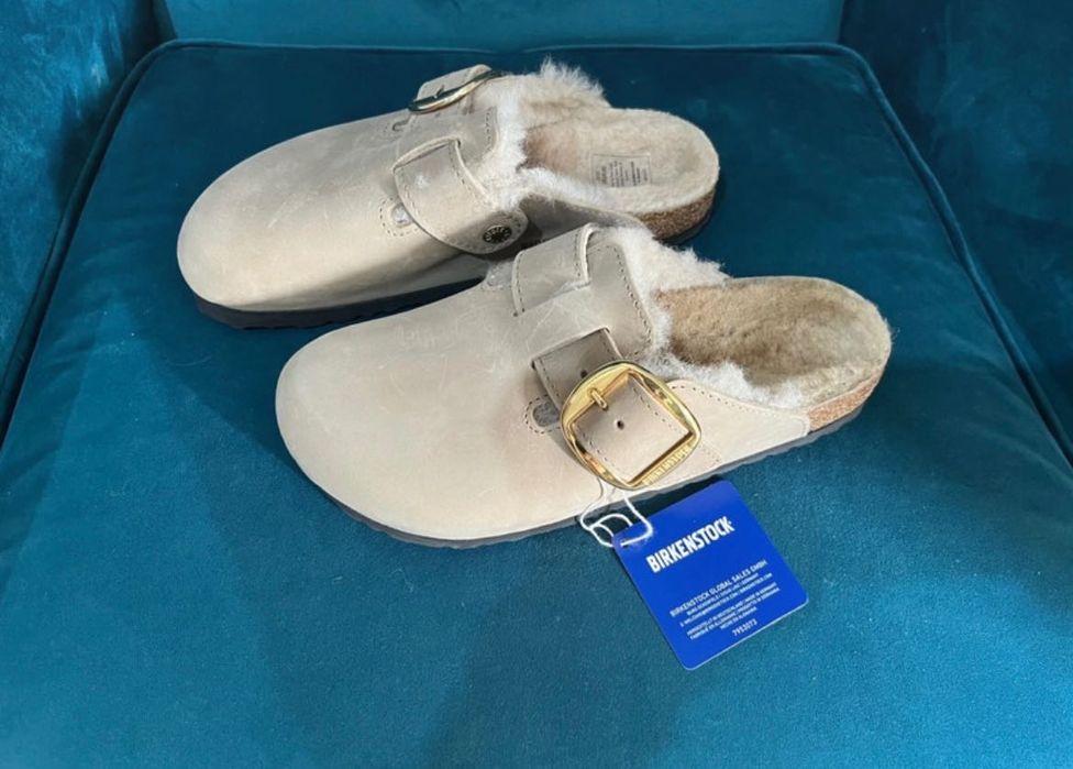 Birkenstock Boston owcza wełna rozm 38