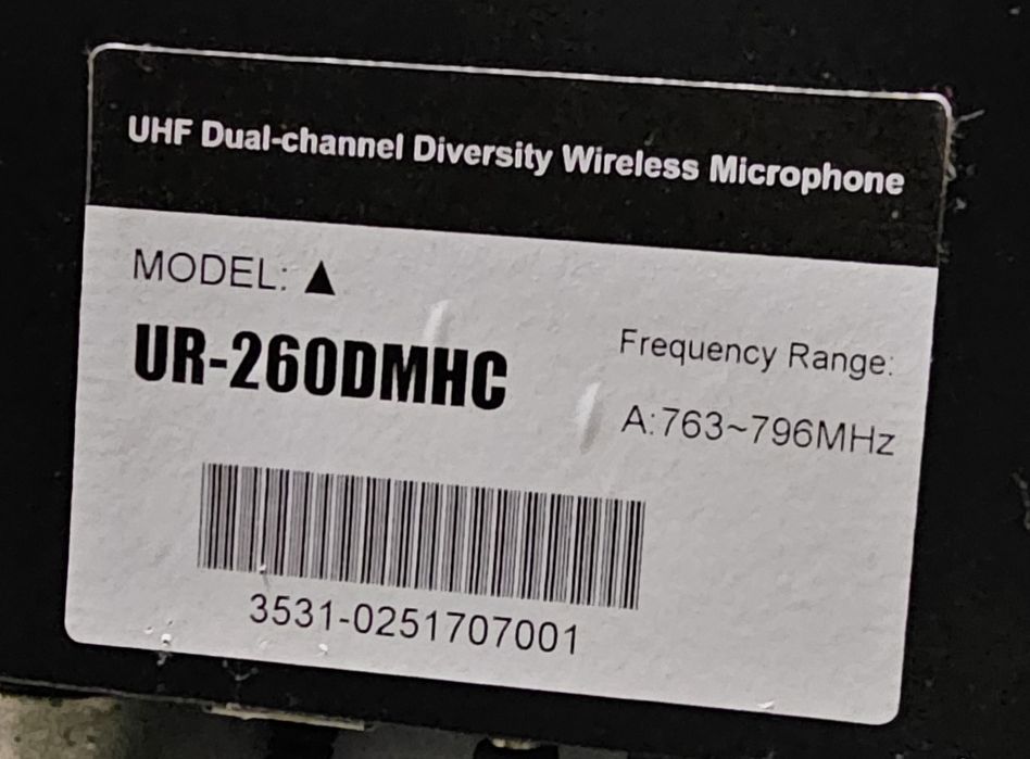 Zestaw bezprzewodowy Relacart ur-260d, mikrofony cyfrowe