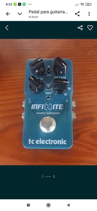 Pedal de guitarra TC Eletronics Infinite Sustainer