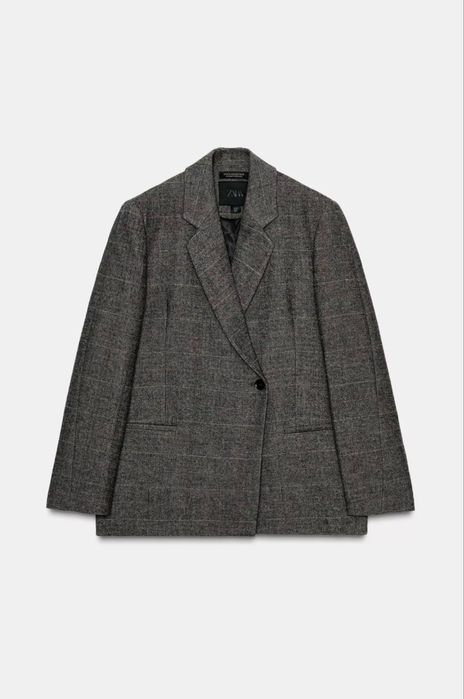 Пиджак жакет Zara шерсть оверсайз