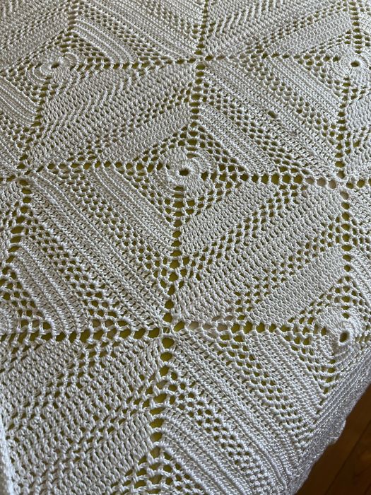 Colcha em crochet feita a mao 225x215