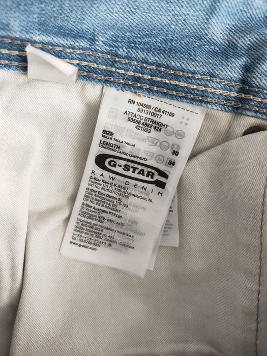 Męskie jeansy G-Star Raw Attacc Straight W30 L34