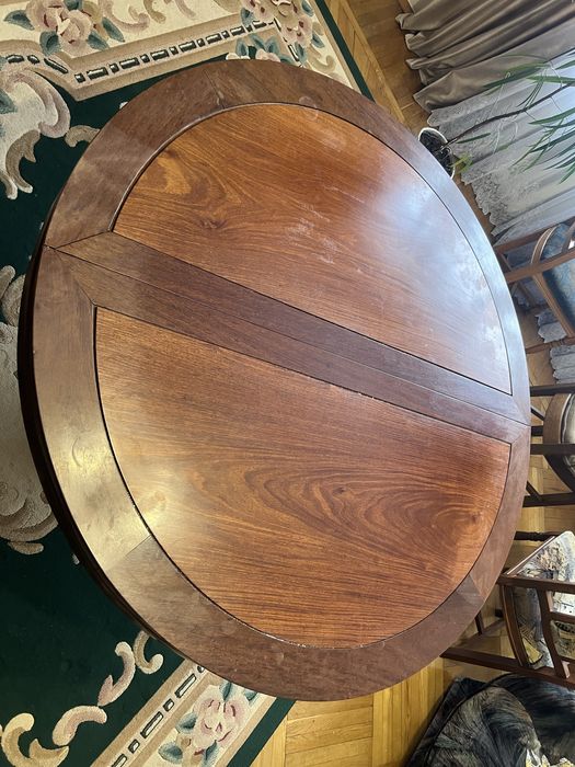 Кухонний дубовий стіл + 4 дубові стільці