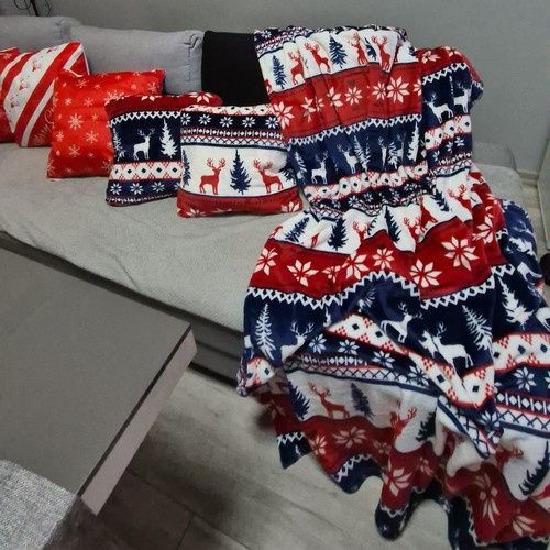 Koc 1,6X2M + 2X Poszewka Na Poduszkę Ruhhy 24825