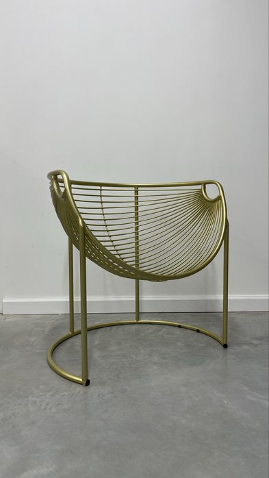 Крісло золоте дизайнерське лофт